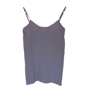 The Limited Tank Top Y2K Cami Lavender Women M Elena Gilbert Stretch Sheer Trim